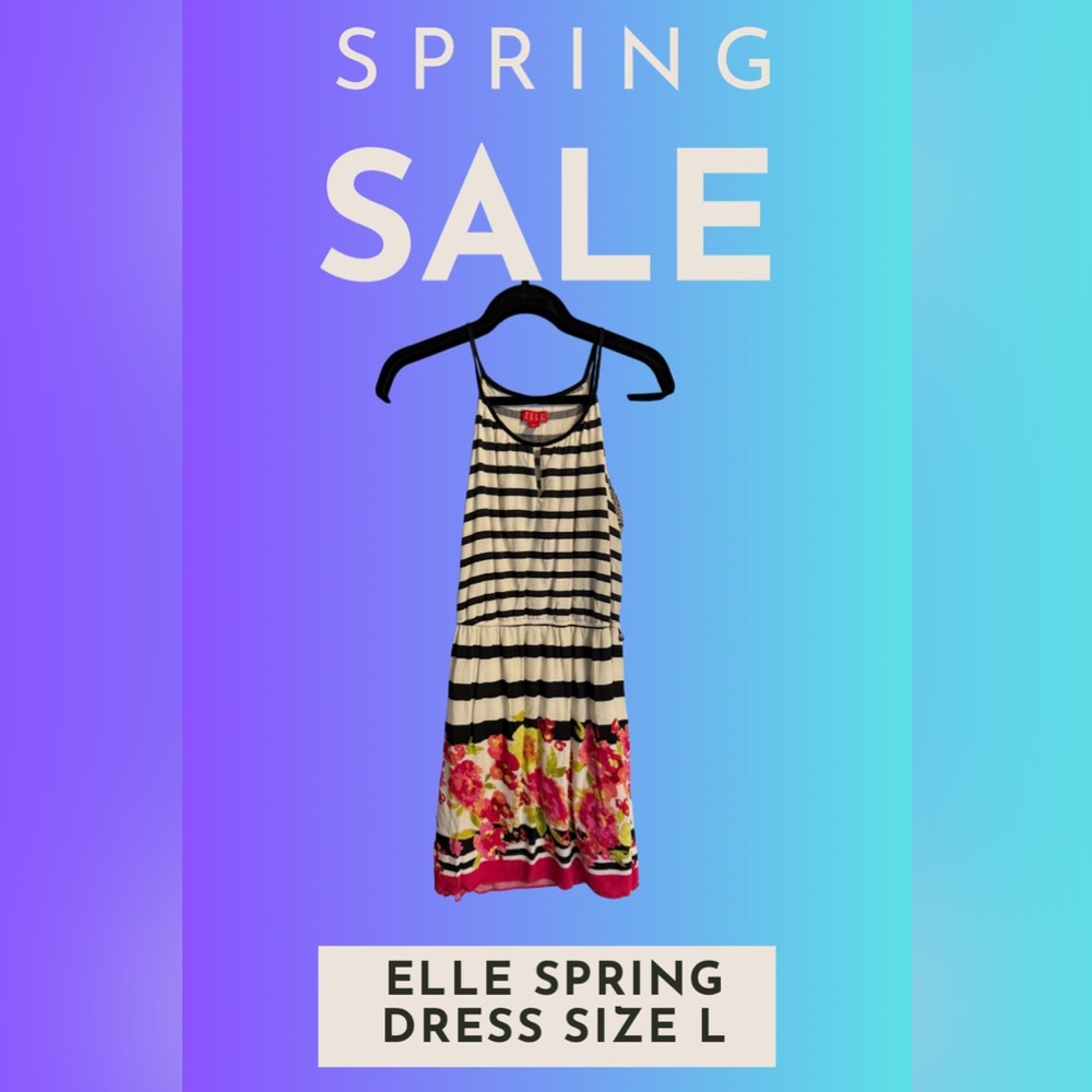 Elle Spring dress Size L. Floral